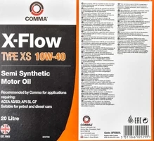 Моторна олива Comma X-Flow Type XS 10W-40 20 л (XFXS20L)