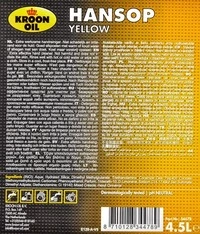 Очисники рук Очисник рук Kroon Oil Hansop Yellow цитрусовий (34478)