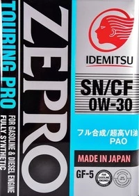 Моторна олива Idemitsu Zepro Touring Pro SN/GF-5 0W-30 4 л (3615041)