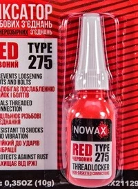 Герметик Фіксатор нарізі Nowax Threadlocker Non-Gasketed Connections червоний (NX21129)