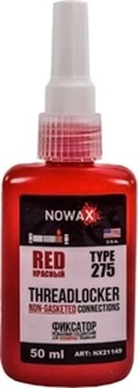 Герметик Фіксатор нарізі Nowax Threadlocker Non-Gasketed Connections червоний (NX21149)