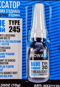 Герметик Фіксатор нарізі Nowax Threadlocker Gasketed Connections синій (NX21139)