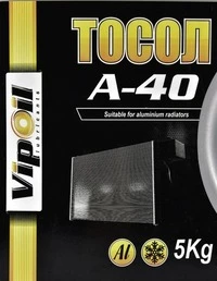 Антифриз VIPOIL Тосол А-40 синій -30 °C, 5 л готовий антифриз (701351)