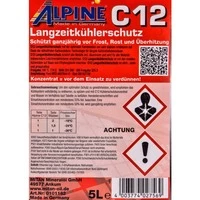 Антифриз Alpine C12 G12 червоний 5 л концентрат антифризу (11855)