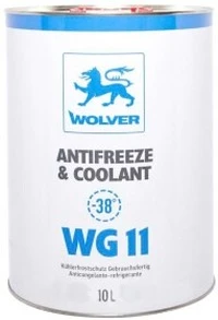 Антифриз Wolver Antifreeze & Coolant WG11 G11 синій -38 °C, 10 л готовий антифриз (46584)