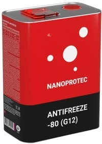 Антифриз Nanoprotec -80° G12 червоний 4 л концентрат антифризу (NP3201504)