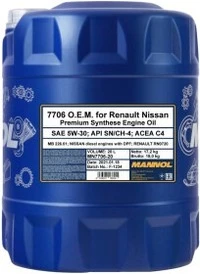 Моторна олива Mannol O.E.M. For Renault Nissan 5W-30 20 л (MN7706-20)