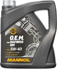 Моторна олива Mannol O.E.M. For Daewoo GM 5W-40 4 л (MN7711-4)