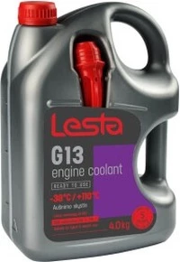 Антифриз LESTA G13 фіалковий -38 °C, 4 л готовий антифриз (391027ASA38G13LESTA4)