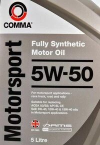 Моторна олива Comma Motorsport 5W-50 5 л (MS5L)