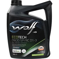 Моторна олива Wolf EcoTech SP/RC D1-3 0W-20 4 л (1049891)