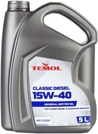 Моторна олива TEMOL Classic Diesel 15W-40 5 л (T-CD15W40-5L)
