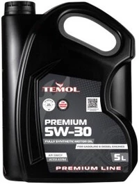 Моторна олива TEMOL Premium 5W-30 5 л (T-P5W30-5L)