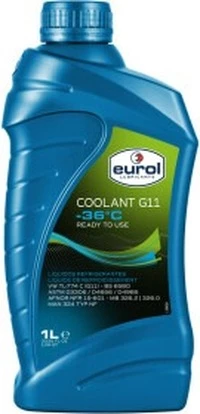 Антифриз Eurol Coolant G11 зелений -36 °C, 1 л готовий антифриз (E504010)