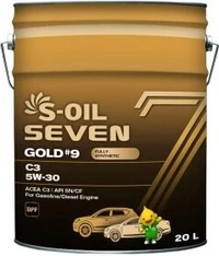 Моторна олива S-Oil Seven Gold #9 C3 5W-30 20 л (SNG53020)