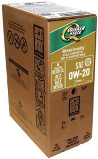 Моторна олива QUAKER STATE Ultimate Durability 0W-20 22.71 л EcoBox (550046180)