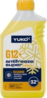 Антифриз Yuko Super G12+ жовтий -32 °C, 1 л готовий антифриз (023719)