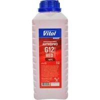 Антифриз Vitol G12 червоний -40 °C, 1 л готовий антифриз (VTA-123)