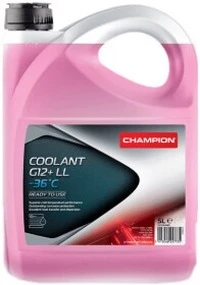 Антифриз Champion Coolant LL G12+ рожевий -36 °C, 5 л готовий антифриз (1052669)