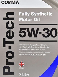 Моторна олива Comma Pro-Tech 5W-30 5 л (PTC5L)