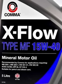 Моторна олива Comma X-Flow Type MF 15W-40 5 л (XFMF5L)