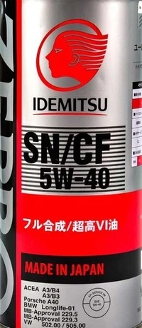Моторна олива Idemitsu Zepro Euro spec 5W-40 1 л (1849054)