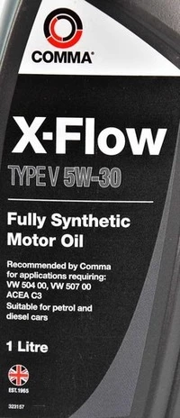 Моторна олива Comma X-Flow Type V 5W-30 1 л (XFV1L)