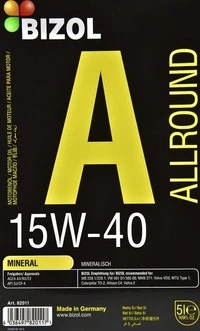 Моторна олива Bizol Allround 15W-40 5 л (B82011)