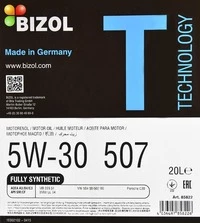 Моторна олива Bizol Technology 507 5W-30 20 л (B85822)