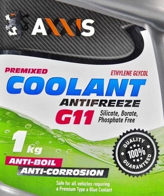 Антифриз Axxis Coolant G11 зелений -32 &deg;C, 1 л готовий антифриз (AX2004)