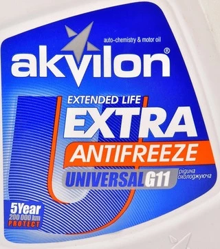 Антифриз Akvilon Extra G11 синій -40 &deg;C, 1 л готовий антифриз (AKVEXTBLU1)
