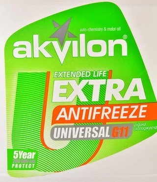 Антифриз Akvilon Extra G11 зелений -40 &deg;C, 10 л готовий антифриз (AKVEXTGRE10)