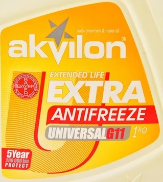Антифриз Akvilon Extra G11 жовтий -40 &deg;C, 1 л готовий антифриз (AKVEXTYEL1)