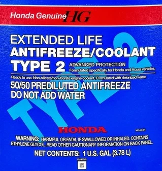 Антифриз Honda TYPE 2 G11 синій -37 &deg;C, 3,78 л готовий антифриз (OL9999011)