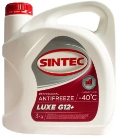 Антифриз Sintec Lux G12 червоний -40 &deg;C, 3 л готовий антифриз (990464)