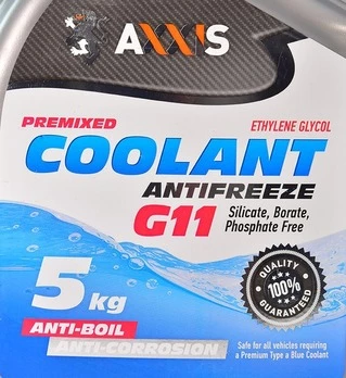 Антифриз Axxis Coolant G11 синій -32 &deg;C, 5 л готовий антифриз (AX2011)