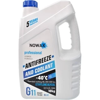 Антифриз Nowax G11 синій -40 &deg;C, 10 л готовий антифриз (NX10002)