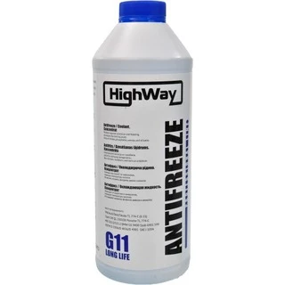 Антифриз HighWay Long Life G11 синій 1,5 л концентрат антифризу (G11LLBLUE15)