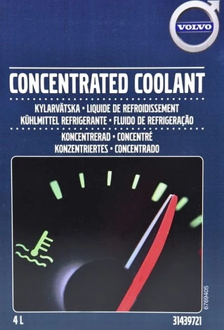 Антифриз Volvo зелений 4 л концентрат антифризу (31439721)