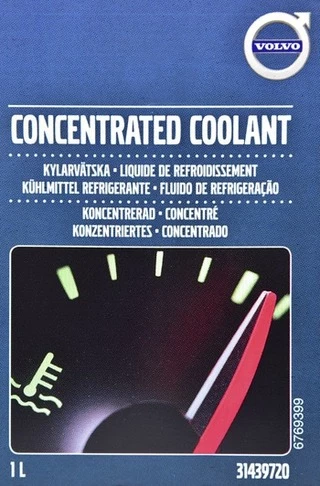 Антифриз Volvo зелений 1 л концентрат антифризу (31439720)