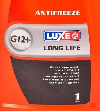Антифриз Luxe Red Line Long Life G12+ червоний -40 &deg;C, 1 л готовий антифриз (674)