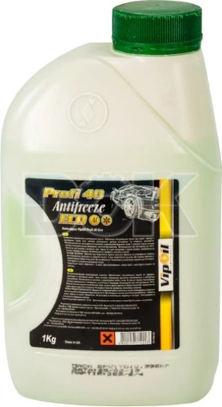 Антифриз VIPOIL Eco Profi 40 G11 зелений -30 &deg;C, 1 л готовий антифриз (701406)