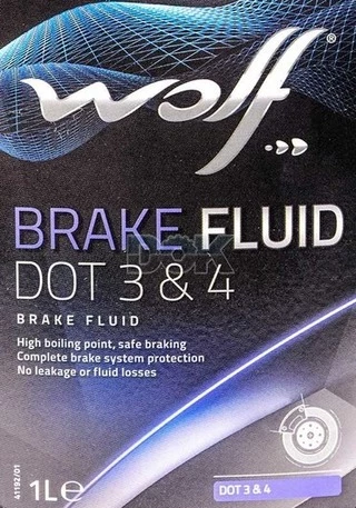 Гальмівна рідина Wolf DOT 3 / DOT 4, 1 л гальмівна рідина (8307805)