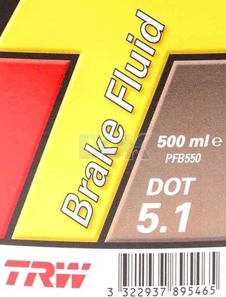 Гальмівна рідина Гальмівна рідина TRW DOT 5.1 пластик (PFB550)