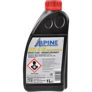 Гальмівна рідина Гальмівна рідина Alpine LV DOT 4 ASR пластик (0101113)