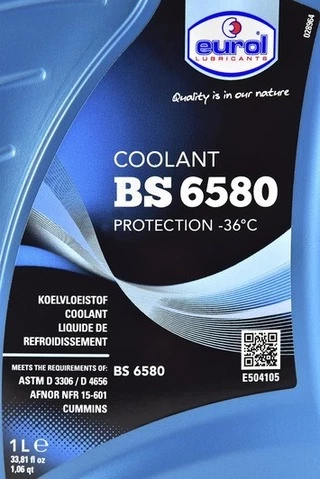 Антифриз Eurol BS 6580 синій -36 &deg;C, 1 л готовий антифриз (E5041051L)