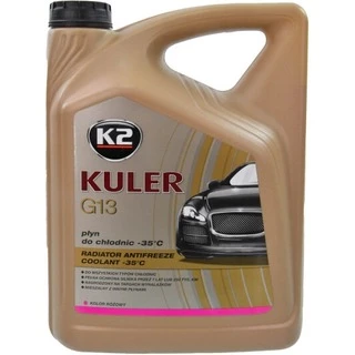 Антифриз K2 Kuler G13 рожевий -35 &deg;C, 5 л готовий антифриз (T205R)
