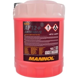 Антифриз Mannol AF12+ Longlife G12+ червоний -40 &deg;C, 10 л готовий антифриз (MN4012-10)