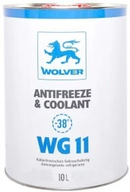 Антифриз Wolver Antifreeze &amp; Coolant WG11 G11 синій -38 &deg;C, 10 л готовий антифриз (46584)