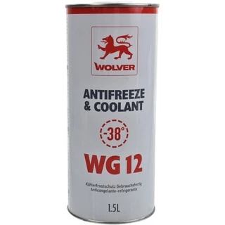 Антифриз Wolver Antifreeze &amp; Coolant WG12 G12 червоний -38 &deg;C, 1,5 л готовий антифриз (4260360944147)